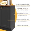 Cozinha Compacta Bariloche 6 Portas 2 Gavetas com Tampo 100% Mdf Chumbo - Indékes