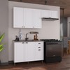 Cozinha Compacta Bariloche 8 Portas 2 Gavetas 100% Mdf 6225 Branco - Indékes