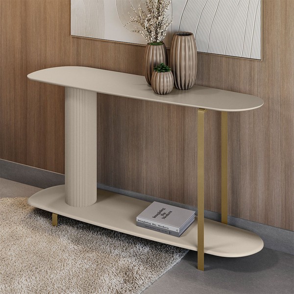 Aparador Olimpo 2 Prateleiras Off White - Linea Brasil