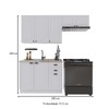 Cozinha Compacta Bariloche 8 Portas 2 Gavetas 100% Mdf Branco - Indékes