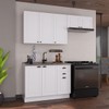 Cozinha Compacta Bariloche 8 Portas 2 Gavetas 100% Mdf Branco - Indékes