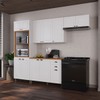 Cozinha Compacta Bariloche 12 Portas 2 Gavetas com Tampo 100% Mdf Branco - Indékes