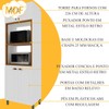 Cozinha Compacta Bariloche 12 Portas 2 Gavetas com Tampo 100% Mdf Branco - Indékes