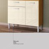 Armário de Cozinha Malta 4 Portas 1 Gaveta Cinamon/Off White - Demóbile