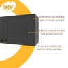Cozinha Completa Bariloche 12 Portas 2 Gavetas com Vidro 100% Mdf  Chumbo - Indékes