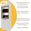 Cozinha Completa Bariloche 12 Portas 2 Gavetas com Tampo 100% Mdf Branco - Indékes
