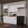 Cozinha Completa Bariloche 12 Portas 2 Gavetas com Tampo 100% Mdf Branco - Indékes