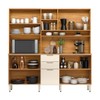 Cozinha Compacta Amora 10 Portas 2 Gavetas Cinamon/Off White - Demóbile