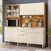 Cozinha Compacta Amora 10 Portas 2 Gavetas Cinamon/Off White - Demóbile
