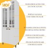 Cozinha Completa Bariloche 12 Portas 2 Gavetas com Vidro 100% Mdf 6225.127 Branco - Indékes