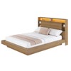 Cama de Casal Cancun 2 Portas com Led Mel - Art In Móveis