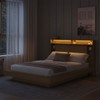 Cama de Casal Cancun 2 Portas com Led Mel - Art In Móveis