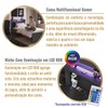 Cama Infantil Power 1 Portas 3 Nichos com Led Grafite - Art In Móveis