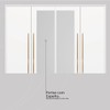 Guarda-Roupa Casal Domo 4 Portas 4 Gavetas com Espelho Branco - Demóbile