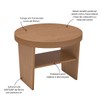 Mesa de Canto Magnum Orgânica Cinamomo - Artely Móveis