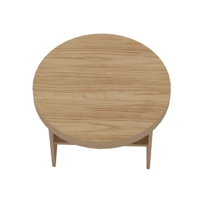Mesa de Canto Magnum Orgânica Carvalho - Artely Móveis