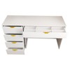 Mesa Escrivaninha Life 5 Gavetas Branco - Panorama Móveis