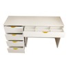 Mesa Escrivaninha Life 5 Gavetas Off White - Panorama Móveis