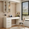 Mesa Escrivaninha Life 5 Gavetas Off White - Panorama Móveis