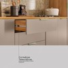 Balcão Cozinha Alba 2 Portas 2 Gavetas Cinamon/Nude Prime Tx - Demóbile