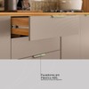 Balcão Cozinha Alba 2 Portas 2 Gavetas Cinamon/Nude Prime Tx - Demóbile