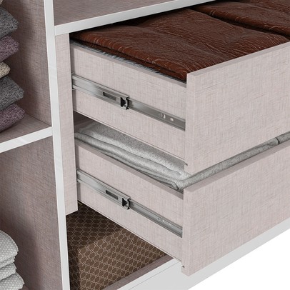 Guarda-Roupa Casal Madrid 6 Portas 4 Gavetas 100% Mdf com Espelho Branco Fosco - Pnr Móveis