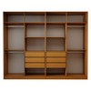 Guarda-Roupa Casal Genova 8 Portas 6 Gavetas Freijó/Branco - Panorama Móveis