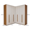 Guarda-Roupa Casal Modulado Genova 8 Portas 6 Gavetas Freijó/Branco - Panorama Móveis