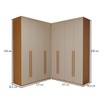 Guarda-Roupa Casal Modulado Genova 8 Portas 6 Gavetas Freijó/Off White - Panorama Móveis