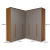 Guarda-Roupa Casal Modulado Genova 8 Portas 6 Gavetas Freijó/Cinza - Panorama Móveis