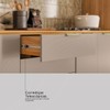Cozinha Completa Alba 8 Portas 2 Gavetas com Vidro Cinamon/Nude Prime Tx - Demóbile