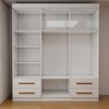 Guarda-Roupa Infantil Lisboa 6 Portas 4 Gavetas com Espelho Branco - Panorama Móveis