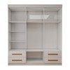 Guarda-Roupa Infantil Lisboa 6 Portas 4 Gavetas com Espelho Branco - Panorama Móveis