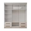 Guarda-Roupa Infantil Lisboa 6 Portas 4 Gavetas Branco - Panorama Móveis