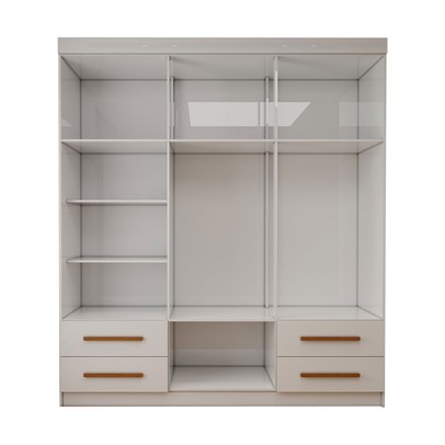 Guarda-Roupa Infantil Lisboa 6 Portas 4 Gavetas Branco - Panorama Móveis