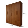 Guarda-Roupa Infantil Lisboa 6 Portas 4 Gavetas Cinamomo - Panorama Móveis