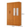 Guarda-Roupa Infantil Lisboa 4 Portas 2 Gavetas com Espelho Cinamomo - Panorama Móveis