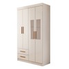 Guarda-Roupa Infantil Lisboa 4 Portas 2 Gavetas com Espelho Branco - Panorama Móveis