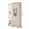 Guarda-Roupa Infantil Lisboa 4 Portas 2 Gavetas com Espelho Branco - Panorama Móveis