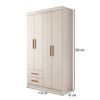 Guarda-Roupa Infantil Lisboa 4 Portas 2 Gavetas Branco - Panorama Móveis