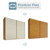 Guarda-Roupa Casal Hanover 2 Portas 6 Gavetas 100% Mdf Flex Peroba/Off White - Mademarques