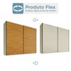 Guarda-Roupa Casal Hanover 2 Portas 6 Gavetas 100% Mdf Flex Off White/Peroba - Mademarques