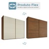 Guarda-Roupa Casal Hanover 2 Portas 6 Gavetas 100% Mdf Flex Castanho/Off White - Mademarques