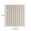 Cabeceira Solteiro Vitoria Ripado 100% Mdf Off White - Europa Móveis