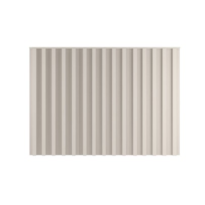 Cabeceira Casal Vitoria Ripado 100% Mdf Off White - Europa Móveis
