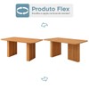 Mesa de Jantar 4 Lugares Orlando Ripado 180 Cm Cinamomo/Mascavo - Panorama Moveis