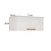 Armário Aéreo Cozinha 71 Cm Rubi 1 Porta Branco/Cinamomo - Pnr Móveis