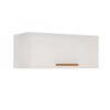 Armário Aéreo Cozinha 71 Cm Rubi 1 Porta Branco/Cinamomo - Pnr Móveis