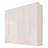Guarda-Roupa Casal Malta 6 Portas 2 Gavetas Branco - Pnr Móveis