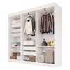 Guarda-Roupa Casal Malta 6 Portas 2 Gavetas Branco - Pnr Móveis